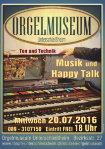 Konzertplakat Orgelmuseum