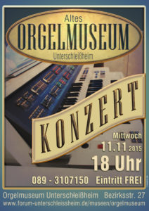 Konzertplakat Orgelmuseum