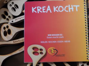 Lasercut Kochlöffel im Logodesign Soziale Stadt Oberschleissheim