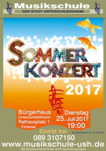 Sommerkonzert 2017 Musikschule Unterschleißheim