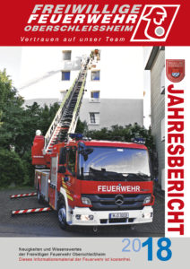 Jahresbericht für Freiwillige Feuerwehr Oberschleißheim. Layout des Heftes seit 2014. 24 Seiten.