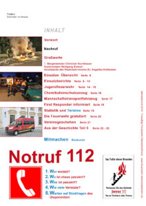 Jahresbericht für Freiwillige Feuerwehr Oberschleißheim. Layout und Druckabwicklung des Heftes seit 2014. 24 Seiten.