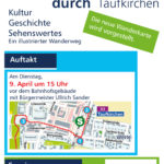 Flyer. Vorstellung der neuen Wanderkarte von Taufkirchen.