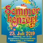 Plakat Sommerkonzert Musikschule Unterschleißheim