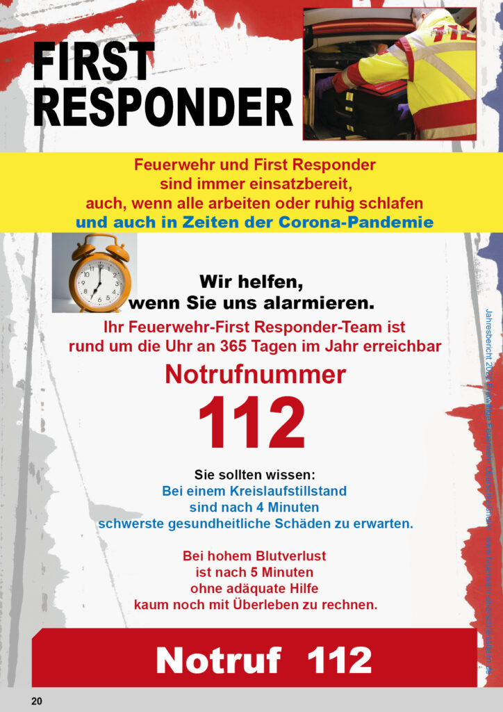 Seite aus Jahresbericht Feuerwehr Oberschleissheim