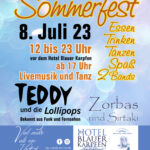 Sommerfest 2023. Vorankündigung für Hotel