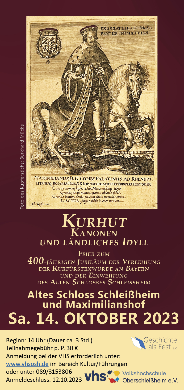 400 Jahre Verleihung der Kurfürstenwürde, Flyer Seite 1.