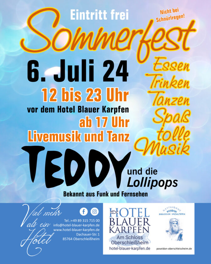Plakat für Sommerfest